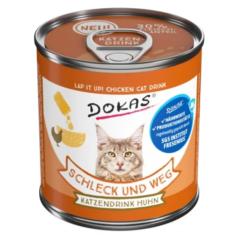 Napój dla kota DOKAS o smaku kurczaka 100g