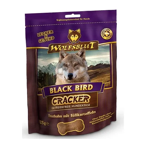 Przysmaki dla psa WOLFSBLUT Cracker Black Bird indyk bataty 225g