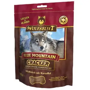 Przysmaki dla psa WOLFSBLUT Cracker Blue Mountain dziczyzna ziemniaki 225g