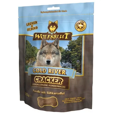 Przysmaki dla psa WOLFSBLUT Cracker Cold River pstrąg bataty 225g