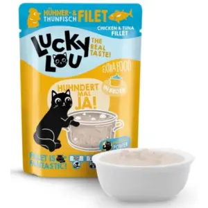 Karma dla kota LUCKY LOU Extrafood kurczak tuńczyk w bulionie saszetka 70g