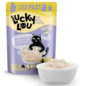 Karma dla kota LUCKY LOU Extrafood kurczak w bulionie 70g