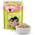 Karma dla kota LUCKY LOU Extrafood tuńczyk krewetki w galaretce saszetka 70g