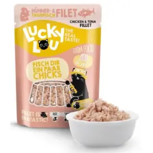 Karma dla kota LUCKY LOU Extrafood tuńczyk kurczak w galaretce saszetka 70g