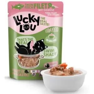 Karma dla kota LUCKY LOU Extrafood tuńczyk warzywa w bulionie saszetka 70g