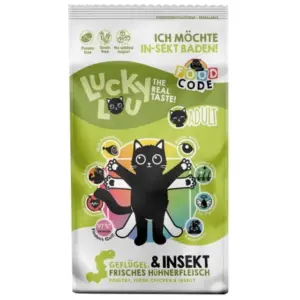 Karma dla kota LUCKY LOU adult drób owady 340g