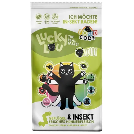 Karma dla kota LUCKY LOU adult drób owady 750g