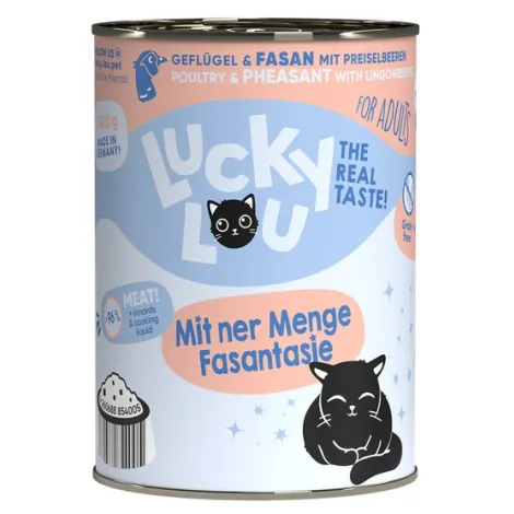 Karma dla kota LUCKY LOU drób bażant 400g