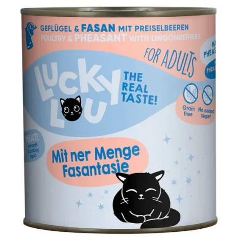 Karma dla kota LUCKY LOU drób bażant 800g
