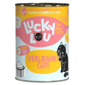 Karma dla kota LUCKY LOU drób jagnięcina 400g