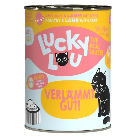 Karma dla kota LUCKY LOU drób jagnięcina 400g
