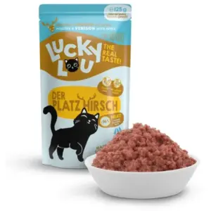Karma dla kota LUCKY LOU drób jeleń 125g