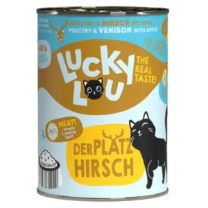 Karma dla kota LUCKY LOU drób jeleń 400g