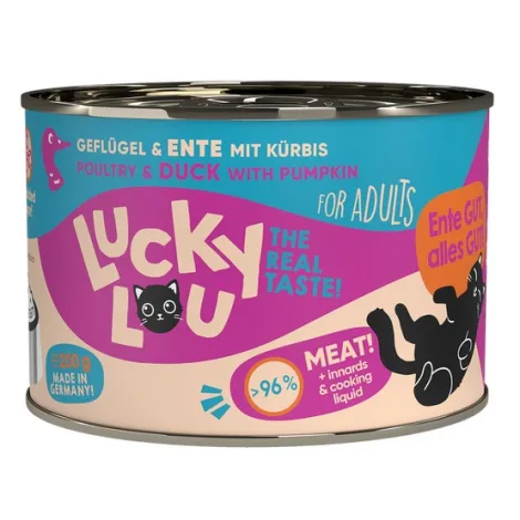 Karma dla kota LUCKY LOU drób kaczka 200g