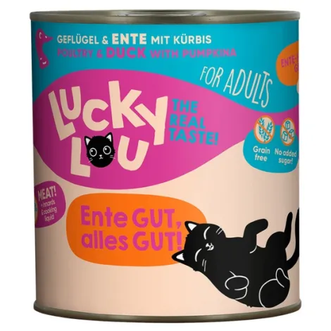 Karma dla kota LUCKY LOU drób kaczka 800g