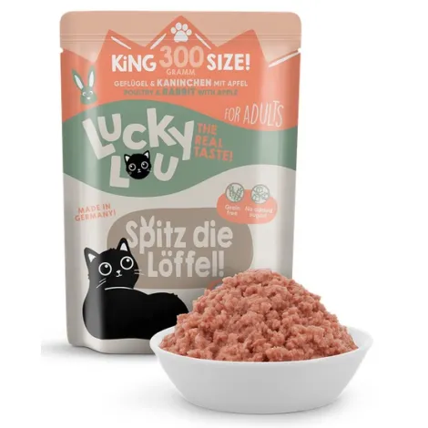 Karma dla kota LUCKY LOU drób królik 300g