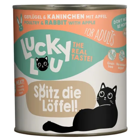 Karma dla kota LUCKY LOU drób królik 800g
