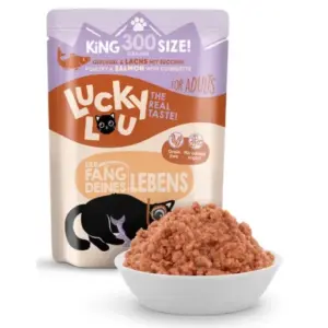 Karma dla kota LUCKY LOU drób łosoś 300g