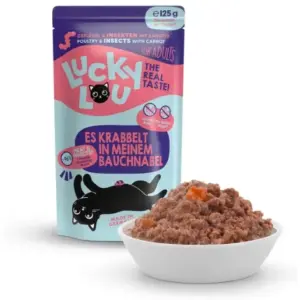 Karma dla kota LUCKY LOU drób owady 125g