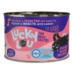 Karma dla kota LUCKY LOU drób owady 200g