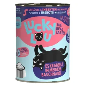 Karma dla kota LUCKY LOU drób owady 400g