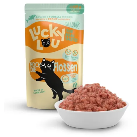 Karma dla kota LUCKY LOU drób pstrąg 125g