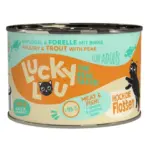Karma dla kota LUCKY LOU drób pstrąg 200g
