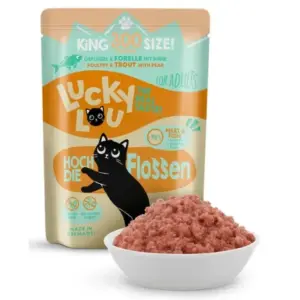 Karma dla kota LUCKY LOU drób pstrąg 300g