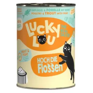 Karma dla kota LUCKY LOU drób pstrąg 400g
