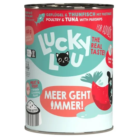 Karma dla kota LUCKY LOU drób tuńczyk 400g