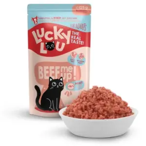 Karma dla kota LUCKY LOU drób wołowina 125g