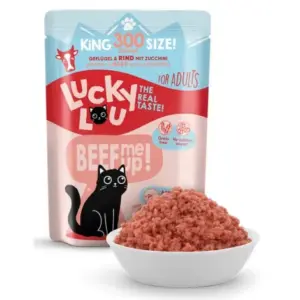 Karma dla kota LUCKY LOU drób wołowina 300g