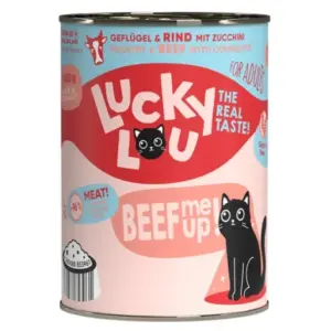 Karma dla kota LUCKY LOU drób wołowina 400g