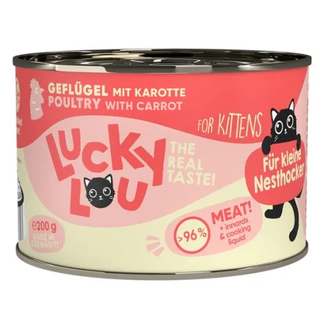 Karma dla kota LUCKY LOU kitten drób 200g