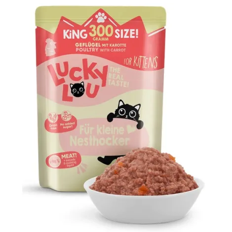 Karma dla kota LUCKY LOU kitten drób 300g