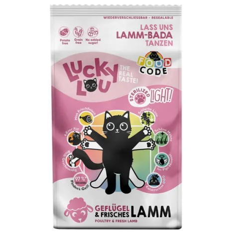 Karma dla kota LUCKY LOU light drób jagnięcina 340g
