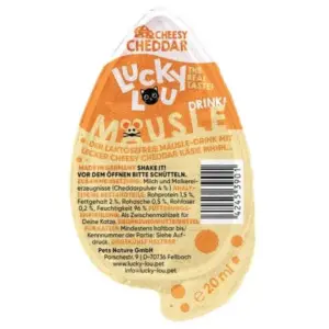 Karma dla kota LUCKY LOU mausle drink snack cheddar 20ml