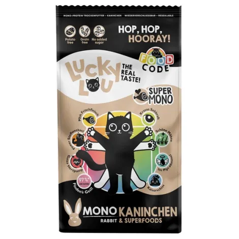 Karma dla kota LUCKY LOU mono królik 340g
