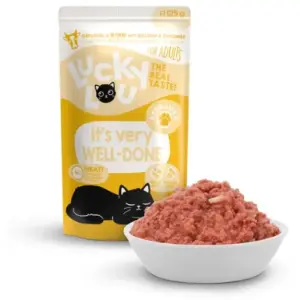 Karma dla kota LUCKY LOU sterilized drób wołowina 125g