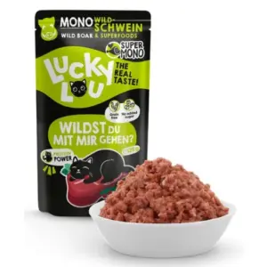 Karma dla kota LUCKY LOU supermono dzik 125g