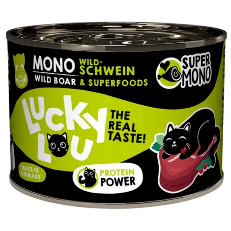 Karma dla kota LUCKY LOU supermono dzik 200g