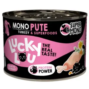 Karma dla kota LUCKY LOU supermono indyk 200g