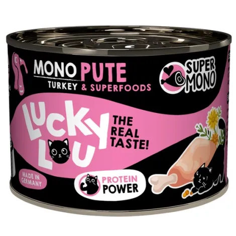 Karma dla kota LUCKY LOU supermono indyk 200g