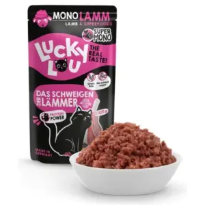 Karma dla kota LUCKY LOU supermono jagnięcina 125g