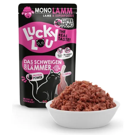 Karma dla kota LUCKY LOU supermono jagnięcina 125g Karma dla kota LUCKY LOU supermono jagnięcina 125g