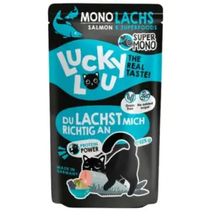 Karma dla kota LUCKY LOU supermono łosoś 125g