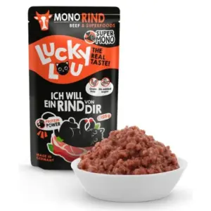 Karma dla kota LUCKY LOU supermono wołowina 125g