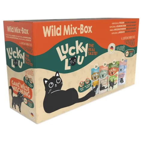 Karma dla kota LUCKY LOU wild mix-box saszetki 12 x 125g