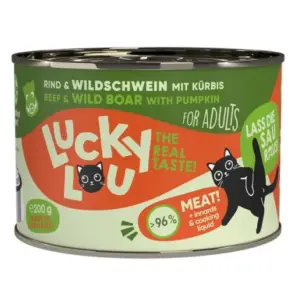 Karma dla kota LUCKY LOU wołowina dzik 200g