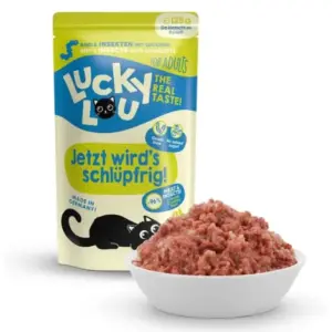 Karma dla kota LUCKY LOU wołowina owady 125g